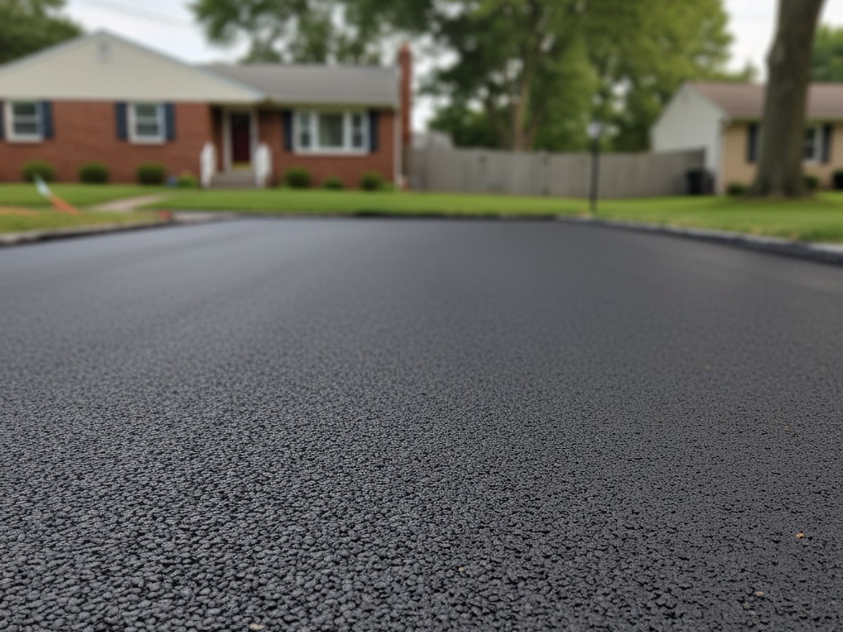 Superior Asphalt Solutions crew at work on a home in Cambria Heights, NY